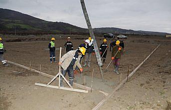 Bafra Karma OSB'de bin kişilik caminin temeli atıldı