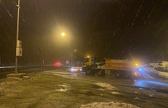 Bolu Dağı'nda kar yağışı başladı