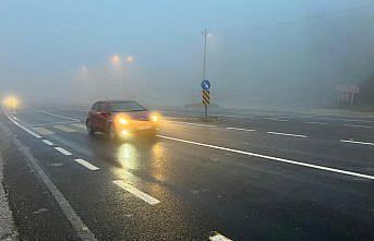 Bolu Dağı'nda sis etkili oldu