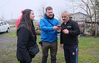 İngiltere'den Vietnam'a yürüyen gezginler, Samsun'un Terme ilçesine ulaştı