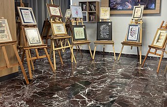 KTÜ Farabi Hastanesinde kaligrafi sergisi açıldı
