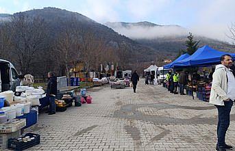 Laçin'de yaklaşık 5 yıldır kapalı olan pazar yeniden açıldı