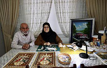 Mahallesindeki kursta öğrendiği rölyef tekniğiyle 12 yıldır üç boyutlu tablolar yapıyor