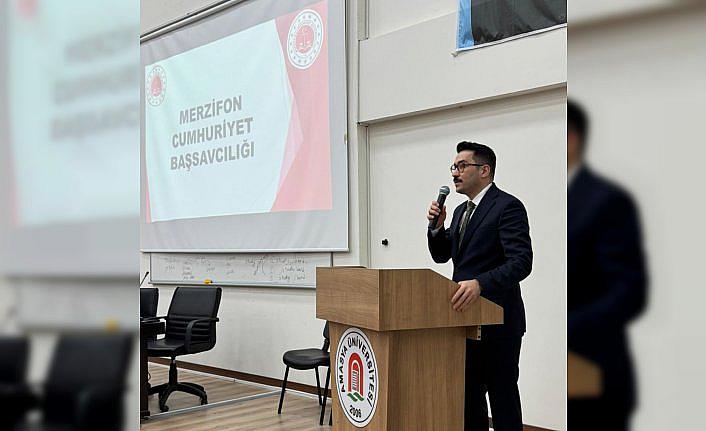 Merzifon'da “IBAN Tuzağı“ konferansı düzenlendi