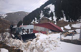 Ordu'da çığ düşmesi sonucu bir ev kullanılamaz hale geldi