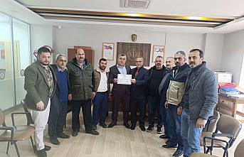 Salıpazarı Şoförler ve Otomobilciler Esnaf Odası Başkanlığı Kök, mazbatasını aldı