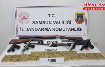 Samsun'da silahla havaya ateş eden 2 şüpheli yakalandı