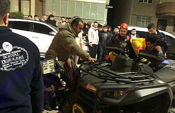Samsun'da çarpışan motosiklet ile ATV'deki 4 kişi yaralandı