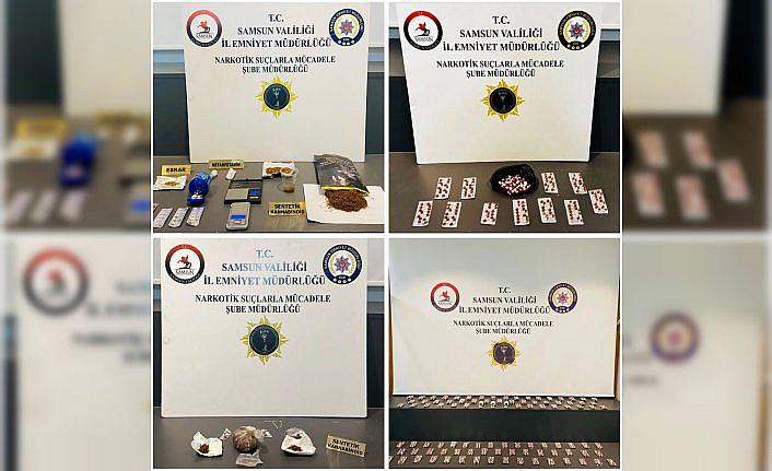 Samsun'da uyuşturucu operasyonlarında 6 zanlı yakalandı