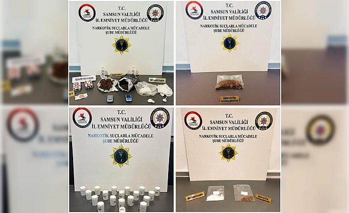 Samsun'da uyuşturucu operasyonlarında 9 zanlı yakalandı
