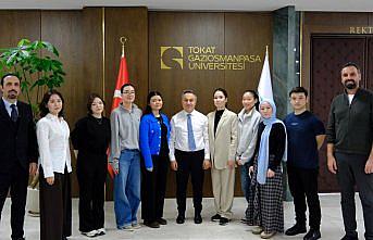 TOGÜ çift diploma programı öğrencilerinden Rektör Yılmaz'a ziyaret