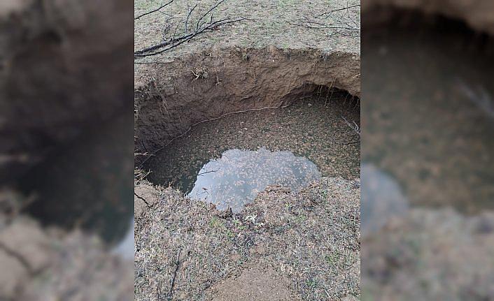 Tokat'ta arazide çöküntü oluştu
