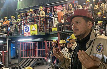 Zonguldak'ta madenciler Kahramanmaraş merkezli depremlerde hayatını kaybedenleri dualarla andı