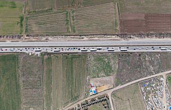 Amasya'da bayram trafiği devam ediyor