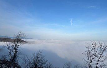 Bolu Dağı'nda sis etkili oldu