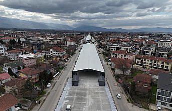 Düzce Belediye Başkanı Özlü, yapımı süren projeleri inceledi