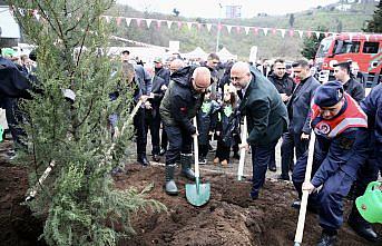 Giresun'da fidanlar toprakla buluşturuldu