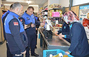 Havza'da zabıta ekipleri etiket ve hijyen denetimi yaptı
