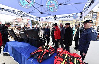 Kastamonu'da Deprem Haftası kapsamında arama kurtarma ekipmanları sergilendi