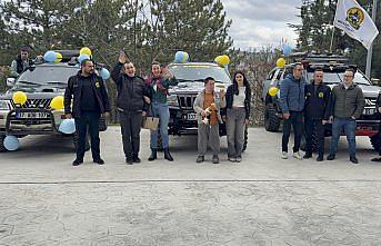 Kastamonu'da özel bireyler off-road araçlarıyla şehir turu attı