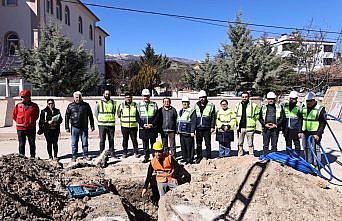Merzifon Belediye Başkanı Kargı, devam eden çalışmaları inceledi