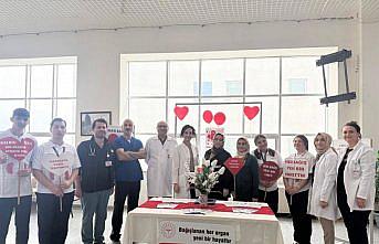 Merzifon’da hastanede açılan stantta organ bağışının önemi anlatıldı