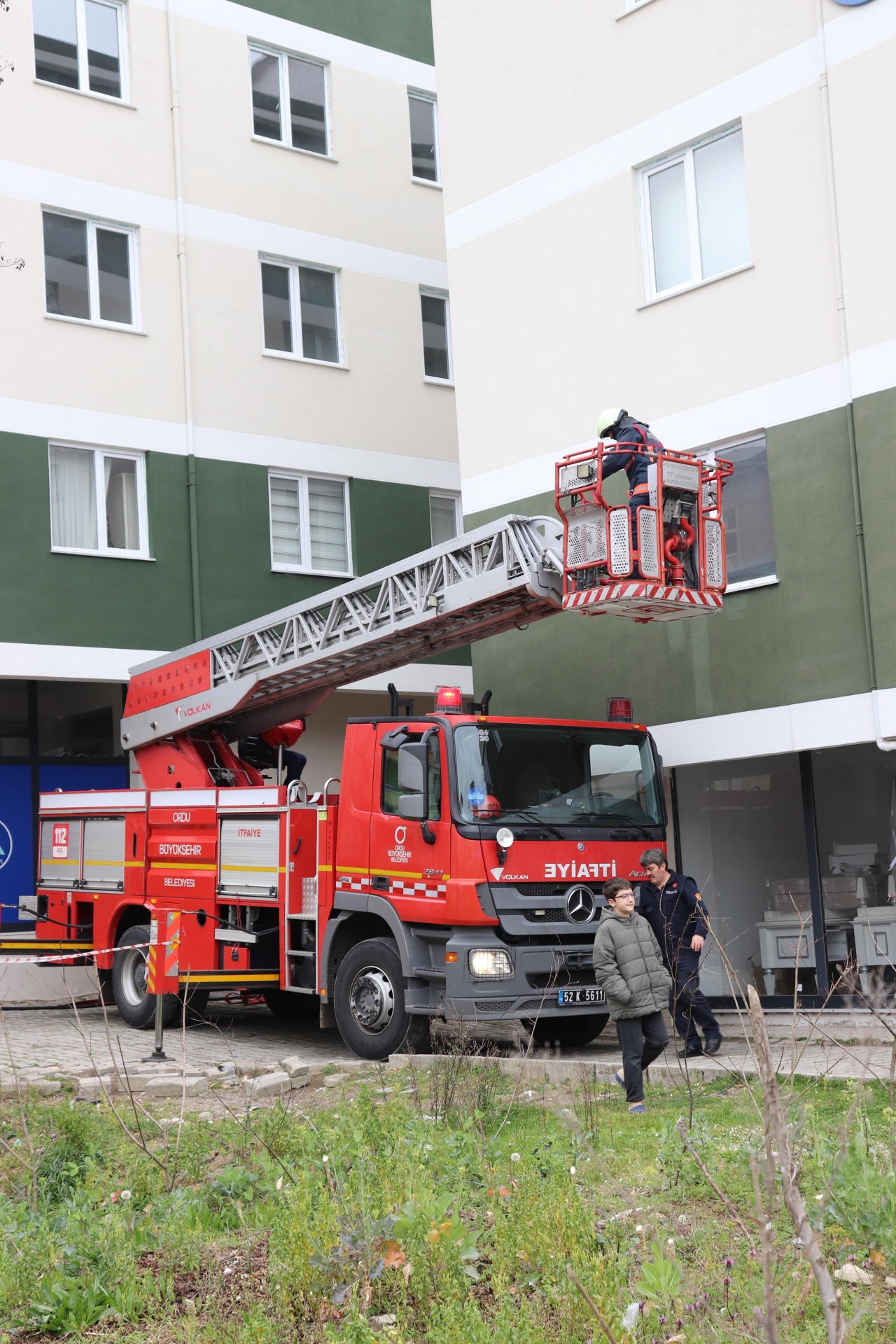 Ordu'da apartman dairesinde çıkan yangın söndürüldü