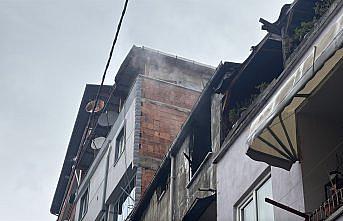 Samsun'da bir evin çatısında çıkan yangın söndürüldü