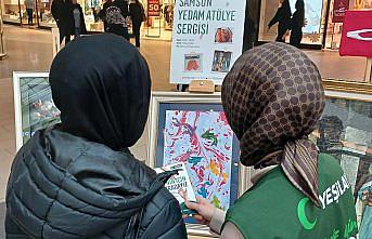 Samsun'da YEDAM danışanlarının el sanatı eserleri sergilendi