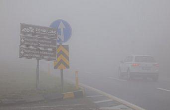 Zonguldak'ta yoğun sis etkili oluyor