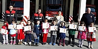 Minik öğrenciler İtfaiye Müdürlüğü'nü Gezdi