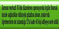Samsun merkezli 10 ilde düzenlenen operasyon 45 Gözaltı