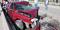 Samsun'da iki otomobil çarpıştı: 6 yaralı