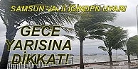 SAMSUN'DA KUVVETLİ RÜZGAR UYARISI