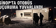 Sinop'ta yolcu otobüsü uçuruma yuvarlandı  3 ölü, 25 yaralı