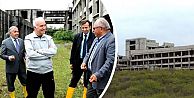 Vali Şahin, Bafra'ra da atıl hastane inşaatını inceledi