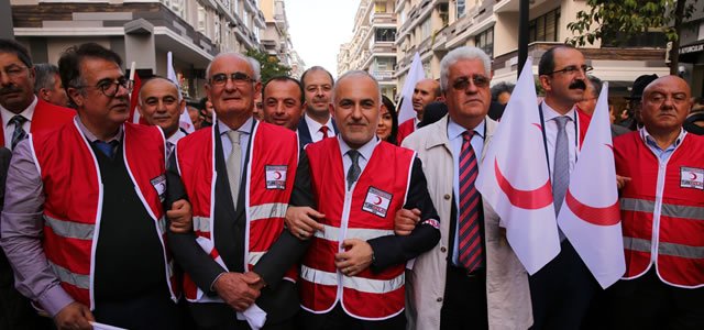 Türk Kızılayından Samsun'da “Merhamet yürüyüşü“