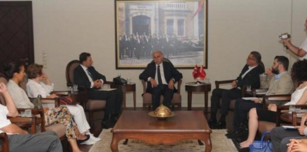 VALİ İBRAHİM ŞAHİN OLİMPİK ANNELER HAREKETİNİ MAKAMINDA KABUL ETTİ