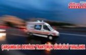 Çarşamba'da devrilen traktörün sürücüsü yaralandı