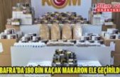Bafra'da 180 bin kaçak makaron ele geçirildi