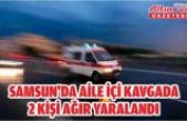 Samsun'da aile içi kavgada 2 kişi ağır yaralandı
