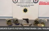 Samsun'da silah ve uyuşturucu operasyonunda 2 zanlı yakalandı