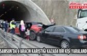 Samsun'da 6 aracın karıştığı kazada bir kişi yaralandı