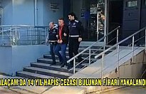 Samsun'da 14 yıl hapis cezası bulunan firari yakalandı