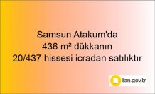Samsun Atakum'da 436 m² dükkanın satılıktır