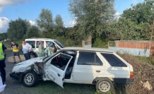 Samsun'da iki aracın çarpıştığı kazada 3 kişi yaralandı