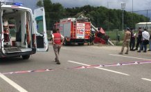 Samsun'da 3 aracın karıştığı kazada 1 kişi yaralandı