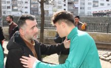 Giresunspor'dan depremde hayatını kaybeden futbolcunun ailesine ziyaret