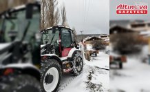 Almus'ta karla mücadele çalışmaları sürüyor