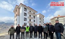 İskilip'te TOKİ konutlarının inşası sürüyor